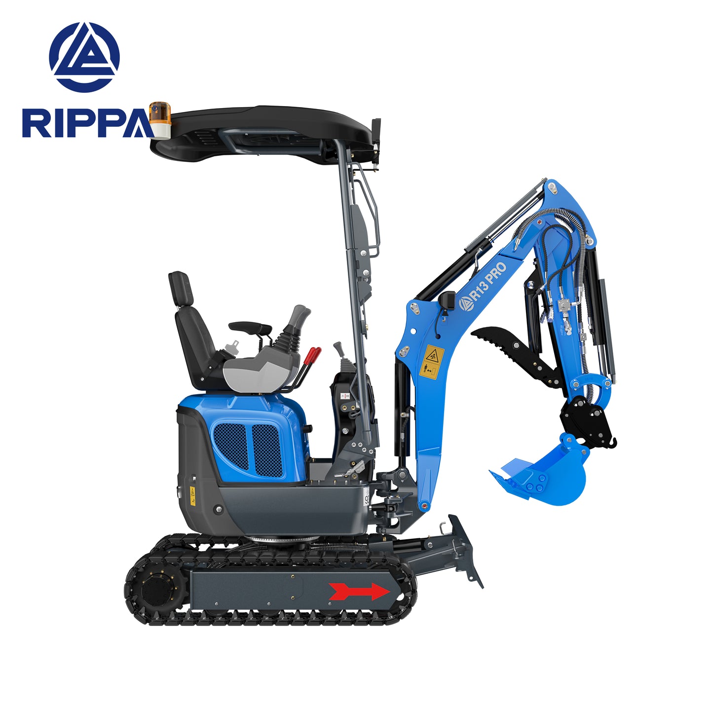 Minigraver Rippa R13 PRO - 3 års garanti - Kubota motor