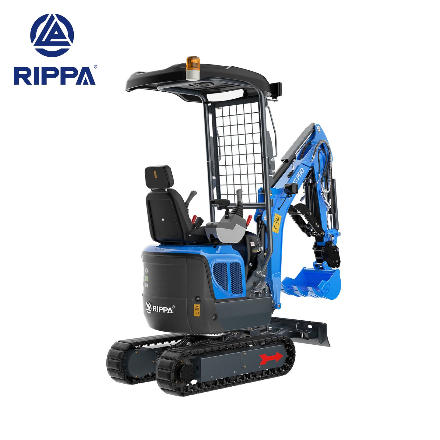 Minigraver Rippa R13 PRO - 3 års garanti - Kubota motor