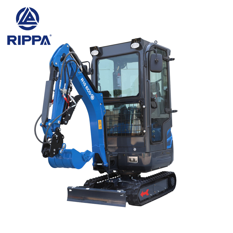 Minigraver Rippa R15 Eco med kabine – Rippa Danmark