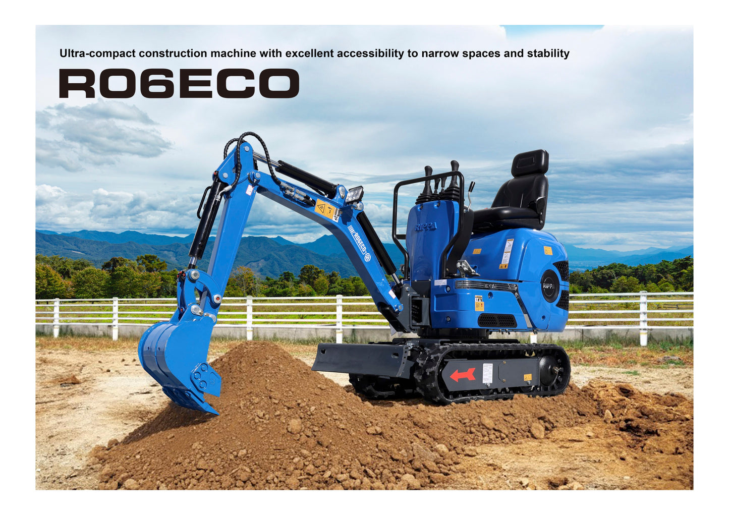 Minigraver Rippa R06 ECO (747kg)-  2 års garanti - Kubota motor