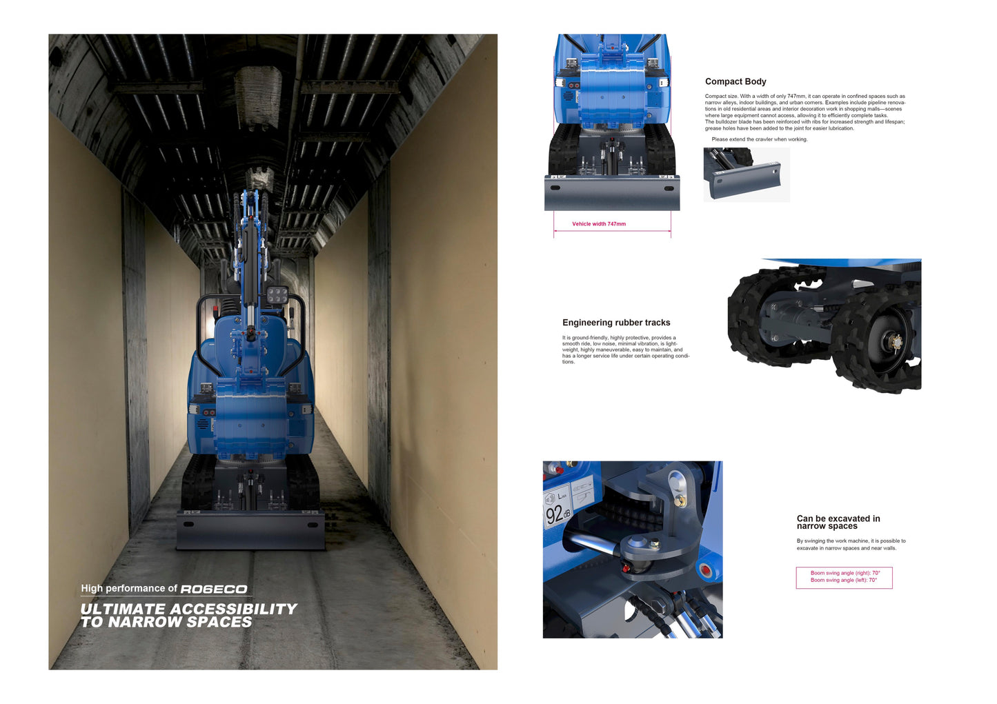 Minigraver Rippa R06 ECO (747kg)-  2 års garanti - Kubota motor