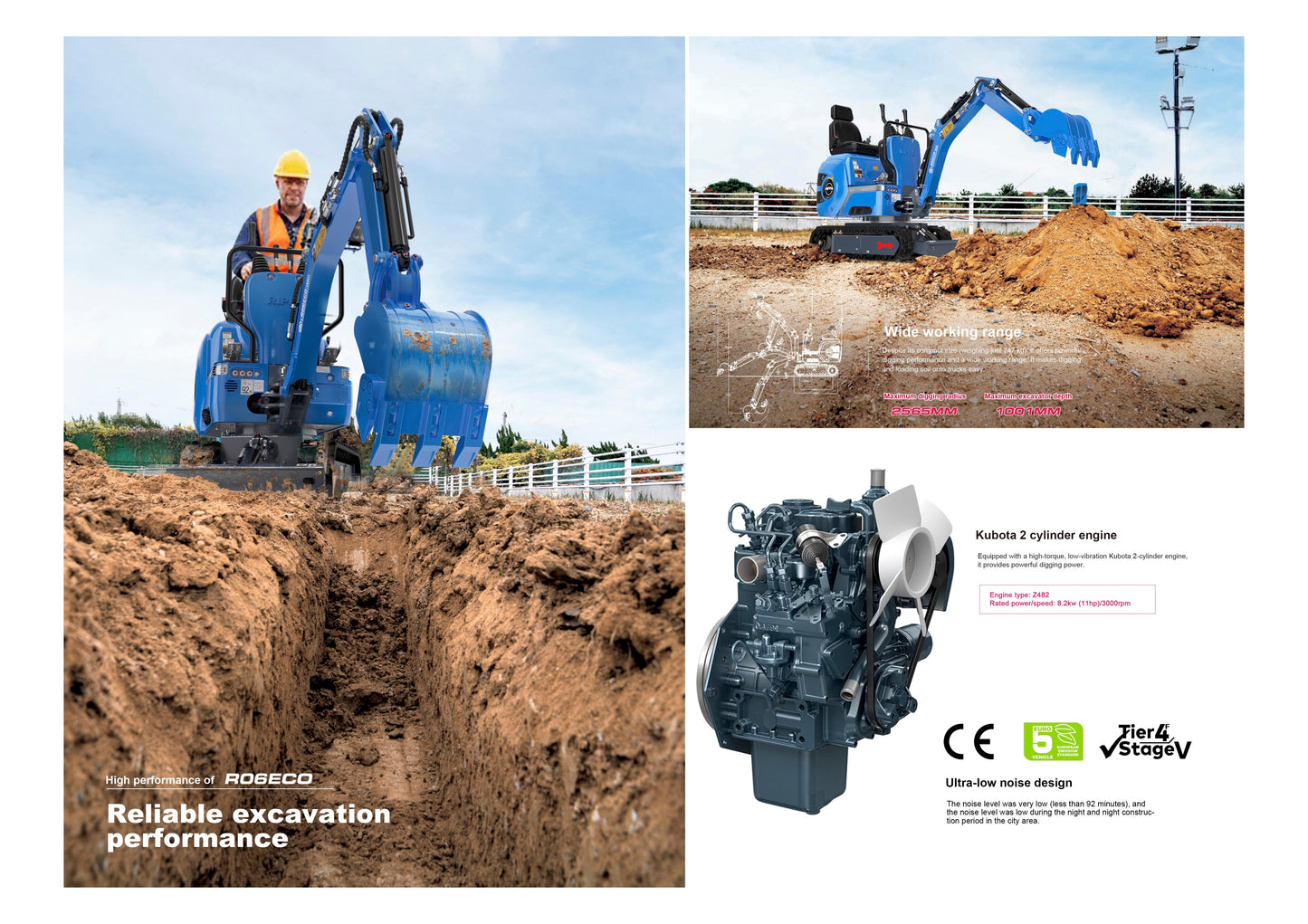 Minigraver Rippa R06 ECO (747kg)-  2 års garanti - Kubota motor