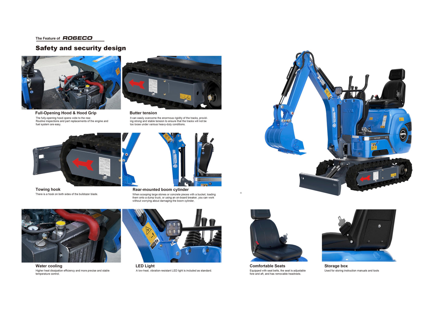 Minigraver Rippa R06 ECO (747kg)-  2 års garanti - Kubota motor