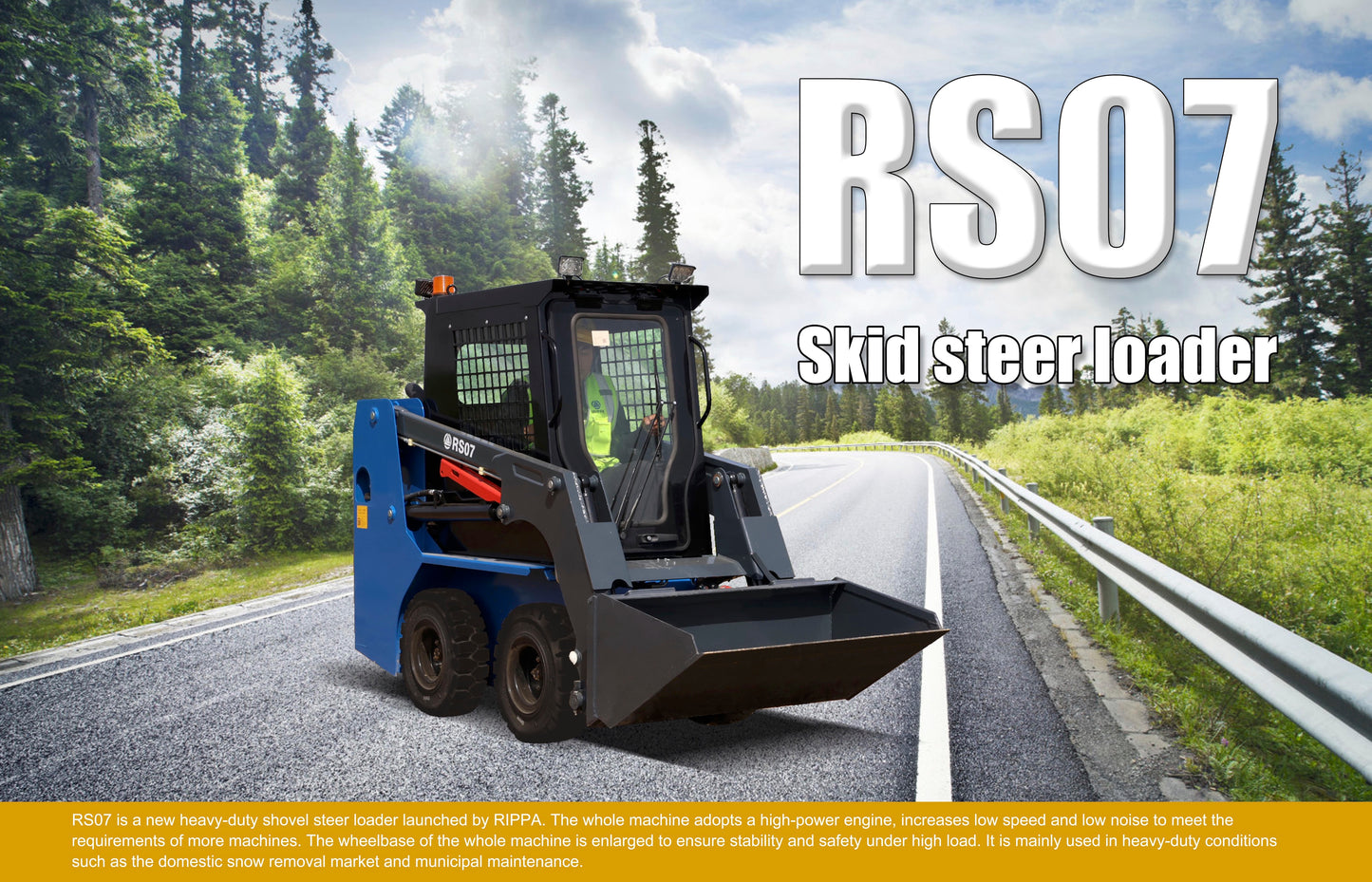 Minilæser RS07 Kubota motor