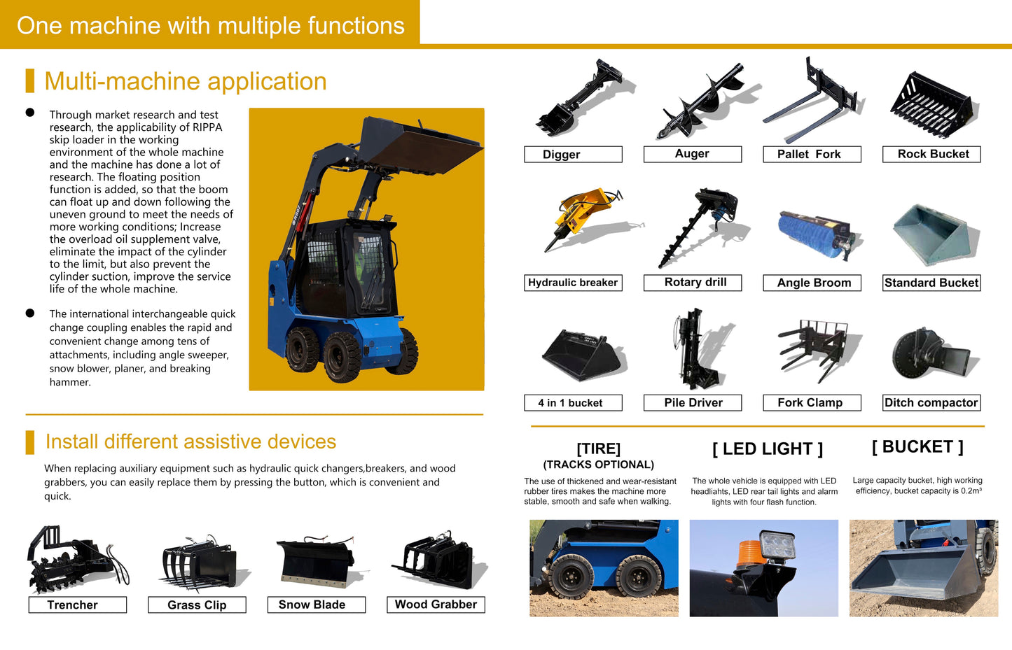 Minilæser RS07 Kubota motor