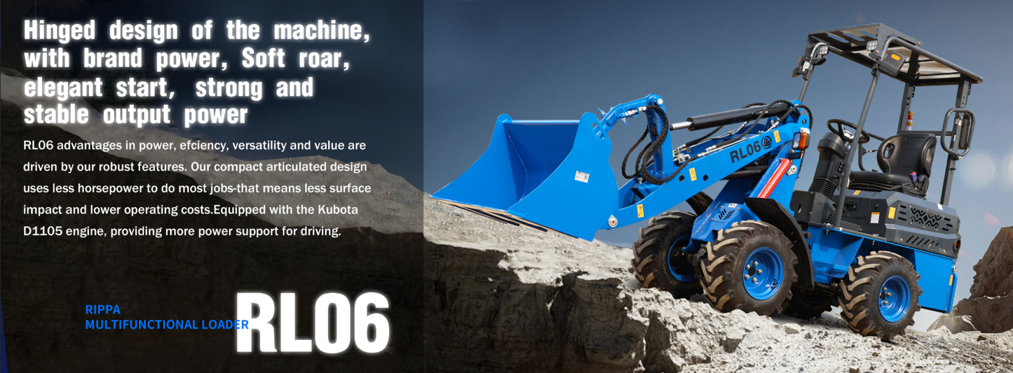 Minilæsser RL06 - Kubota motor