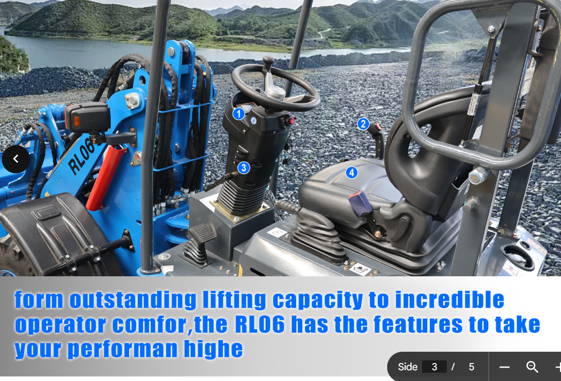 Minilæsser RL06 - Kubota motor