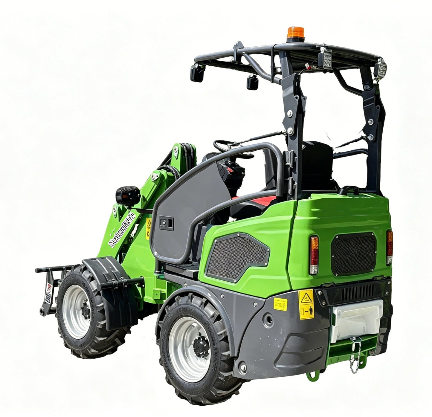 Maximus E1000 Elektrisk minilæsser - 1000kg løftekapacitet (FORUDBESTIL NU - LEVERING I SEP.)