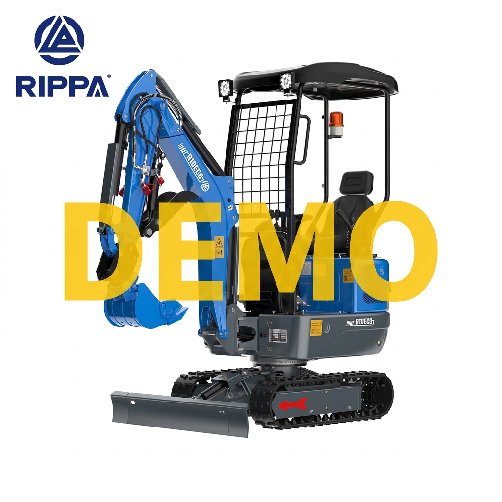 Rippa R10-6 ECO minigraver med halvgennemsigtig gul DEMO-tekst